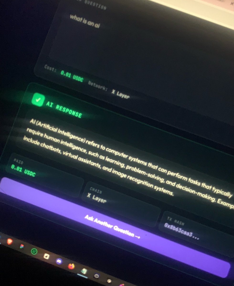 bliss_loaded's tweet photo. Good morning everyone
While everyone was sleeping I was
making AI calls for $0.00 in gas.
Not $0.01
Not $0.001
Literally $0.00
X Layer is built different π₯
@XLayerOfficial #XLayerHackathon #BuildX https://t.co/kOK9wwaIBu