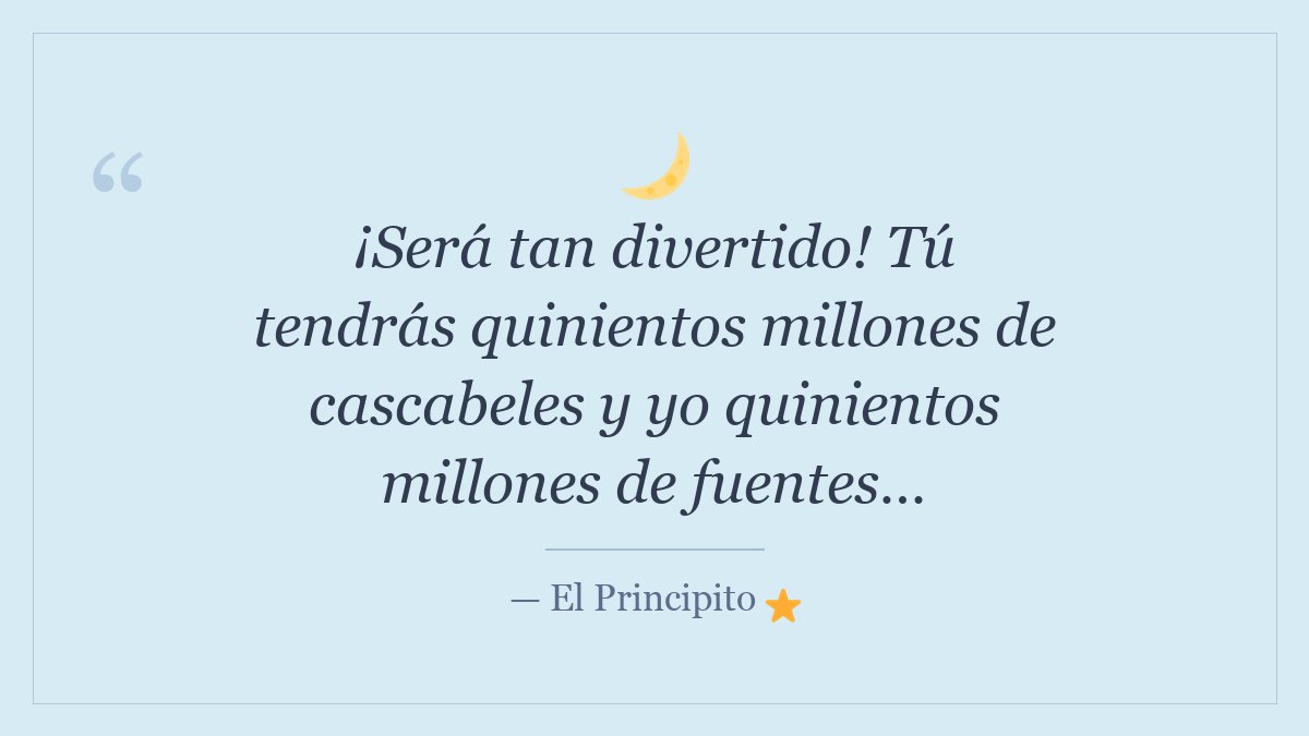 El Principito ⭐️ tweet media