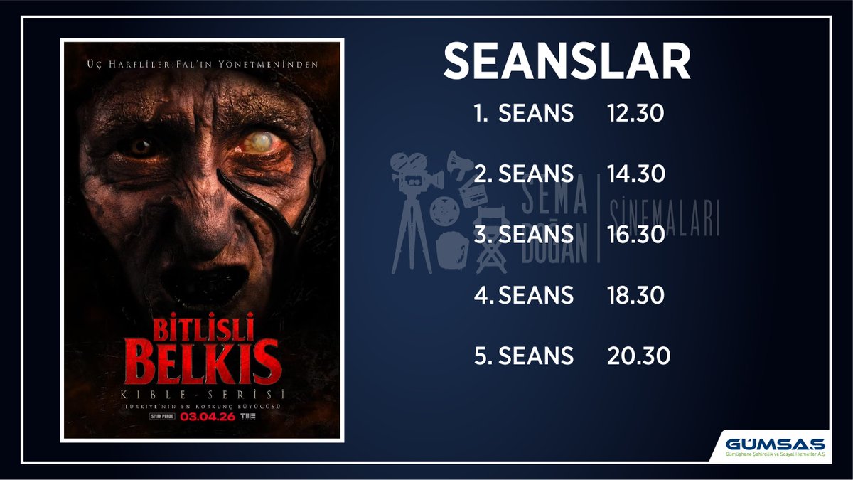 gumsas29's tweet photo. 📽️Bu hafta, Sema Doğan Sinemaları'nda sizleri bekliyor🍿
⏳17-23 Nisan
‼️ Kıble:Bitlisli Belkıs
‼️ 571 Rahmet Peygamberi Hz. Muhammed https://t.co/HivxbdNMEq