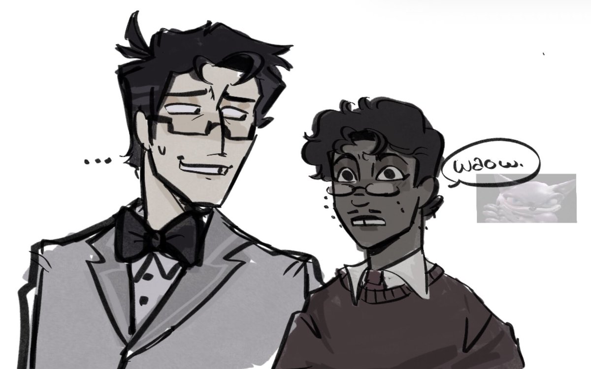 oncorcaprinae's tweet photo. fanart for @bunnygirl2101 ‘s life changing murdermedia fic ims https://t.co/qOLWi34ZEc