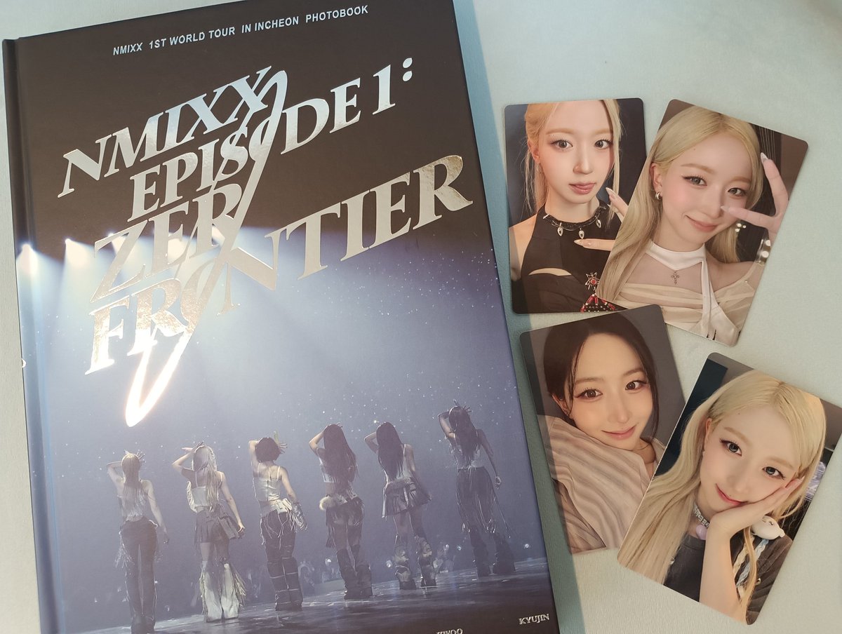 iruota_akari's tweet image. フォトブック届いた！
トレカが可愛い…🐻‍❄️
8月のライブでこの天使たちに会えるのが楽しみすぎる
#NMIXX #NSWER #NMIXX_ZEROFRONTIER