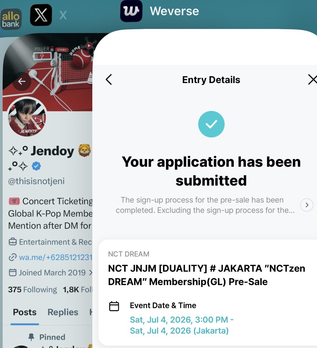 ✧˖° Jendoy 🦁- Ticketing Services ˖°✧ tweet media