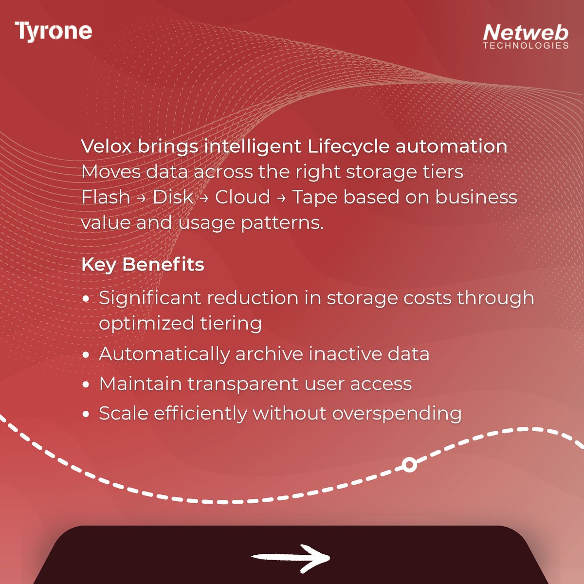 netwebtech's tweet photo. Rising data shouldn’t mean rising costs. Most organizations still store everything on expensive primary storage even unused data. That’s wasted capacity and budget. Velox fixes this with intelligent data tiering so you only pay for what you use: https://t.co/DziVUanRkZ.
#Velox https://t.co/stiINwW4bX