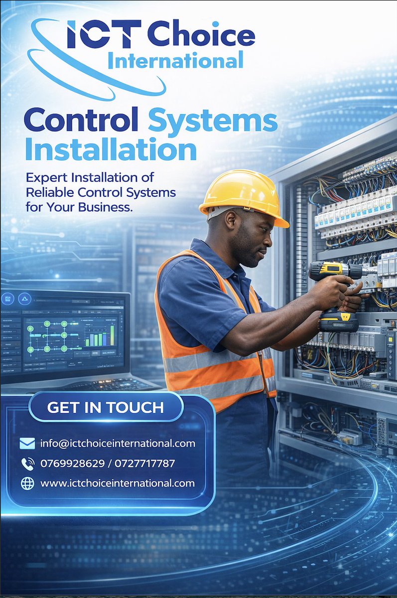 Ict_Choice1's tweet image. Our Control Systems Installation solutions are designed to streamline operations, enhance efficiency, and give you seamless command over your systems.
#ICTChoiceInternational #ControlSystems #AutomationSolutions #SmartTechnology #IndustrialAutomation #SystemIntegration