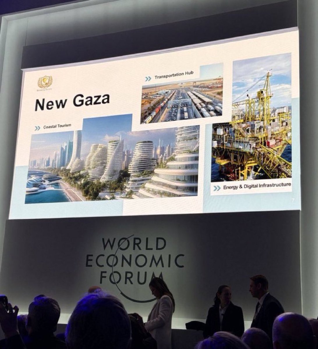 Gaza: Thousands of men, women and children dead. A place in ruins. And now a ‘new Gaza’ land grab with chairman Trump delivered a corporate launch at WEF Davos. A monstrosity built on the same site of destruction and mass deaths - with Tony Blair on the “board of peace”.