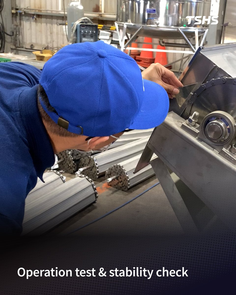 TshsFoodMachine's tweet photo. 🔍 Every machine is fully inspected before delivery.
Our technical team conducts final checks covering structure, assembly, and operational stability to ensure consistent performance.
This extra step ensures stable performance and reliable quality from day one.
#QualityControl https://t.co/tUVbHtnifX