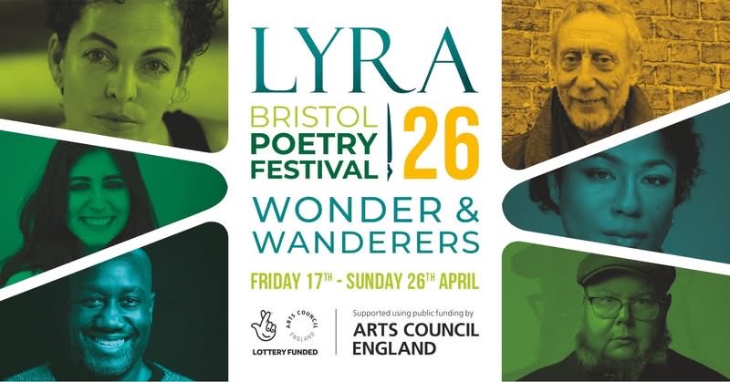Lucyenglish1's tweet photo. The Lyra Bristol Poetry Festival starts today! Book your tickets now! If you can’t be in Bristol many of our events are live streamed ♥️♥️♥️ #Bristol #Poetry @PoetrySociety 

https://t.co/0pCaYcBWD3 https://t.co/HyddZoC0ST
