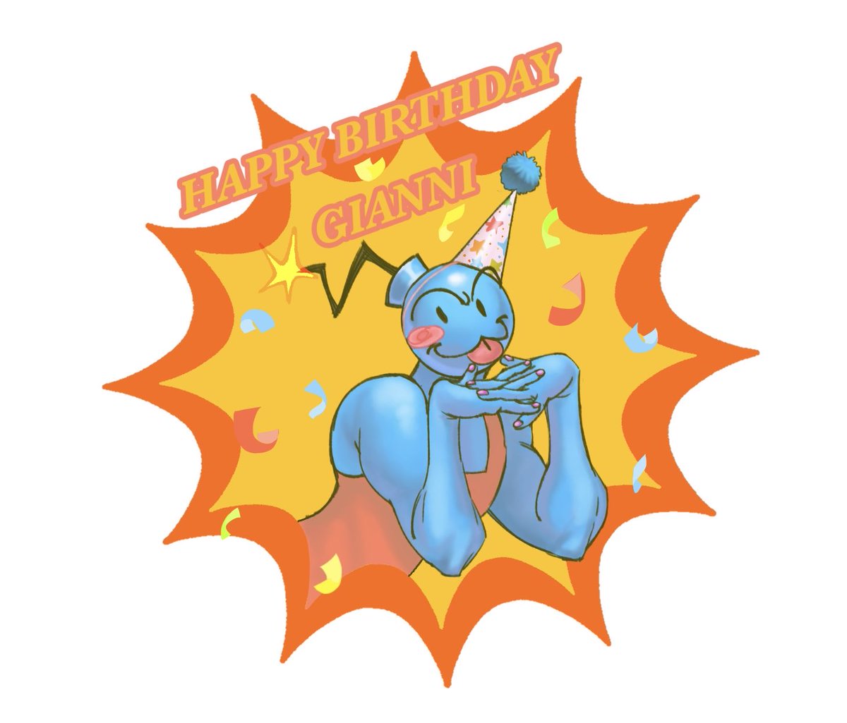 _Boxar_'s tweet photo. HAPPY LATE BIRTHDAY GIANNI :D

I accidentally slept the whole day and didn’t know it was his birthday but I STILL want to draw something for his birthday because he is my favourite voice actor so I hope yu like it 

#giannimatragrano #getgianni https://t.co/Efc2RYsAhX