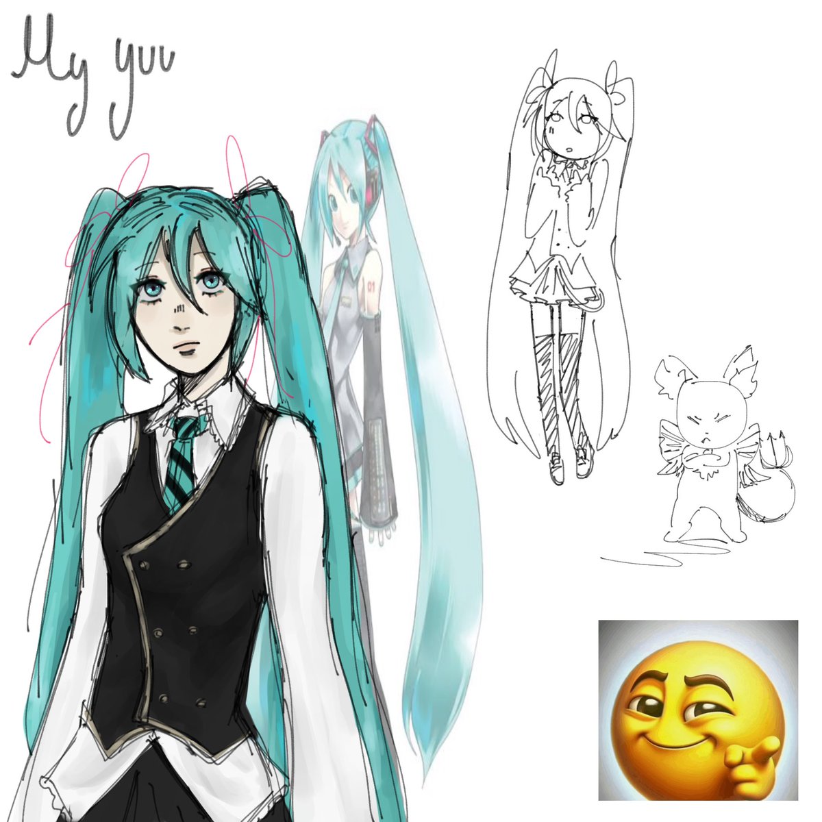 SuG4R_cR4SHhA's tweet photo. My yuu is definitely not HATSUNE MIKU!!!!!
Anyway… my Yuu is Hatsune Miku because I have free will and every Miku canon 👩‍❤️‍💋‍👩 https://t.co/9fbnFOAOCX