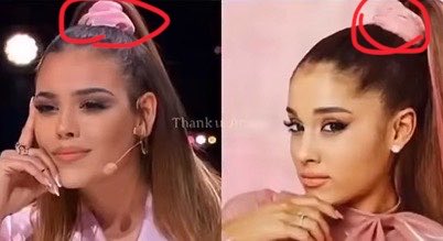 <a href="/dilekeniaos/">•</a> 1: ambas están haciendo referencia a triunfos robados.

2: la foto de ariana es de la era de “stuck with u” + el “pico” es una pose que TODOS hemos usado.

3: ni una sola coincidencia, el atuendo de Danna es de una pieza + accesorios metálicos.

4: copiar un… scrunchie??? 😭