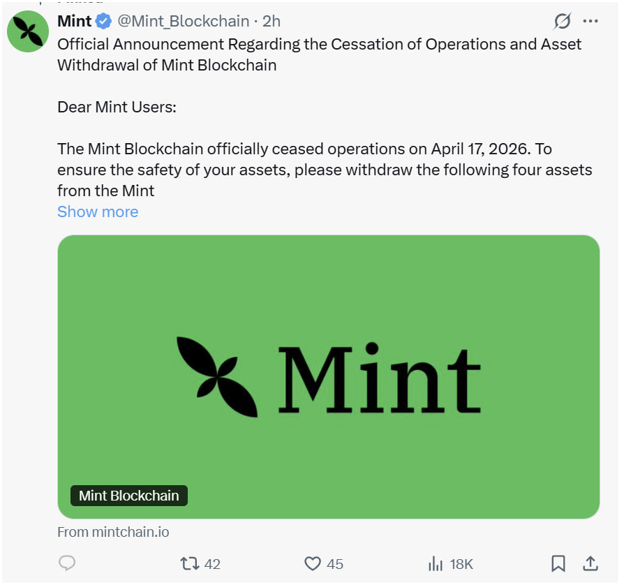 Mint Blockchain chính thức đóng cửa - Thực trạng crypto 2026 #5PC Từng ...