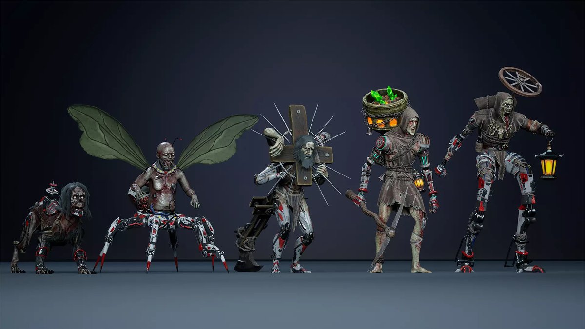 80Level's tweet image. Check out the Fantasy Cyborgs Pack, a collection of characters by Shumn1y.

The pack includes 8 animated characters featuring different professions and animals: 80.lv/articles/check…

#sponsored #ad