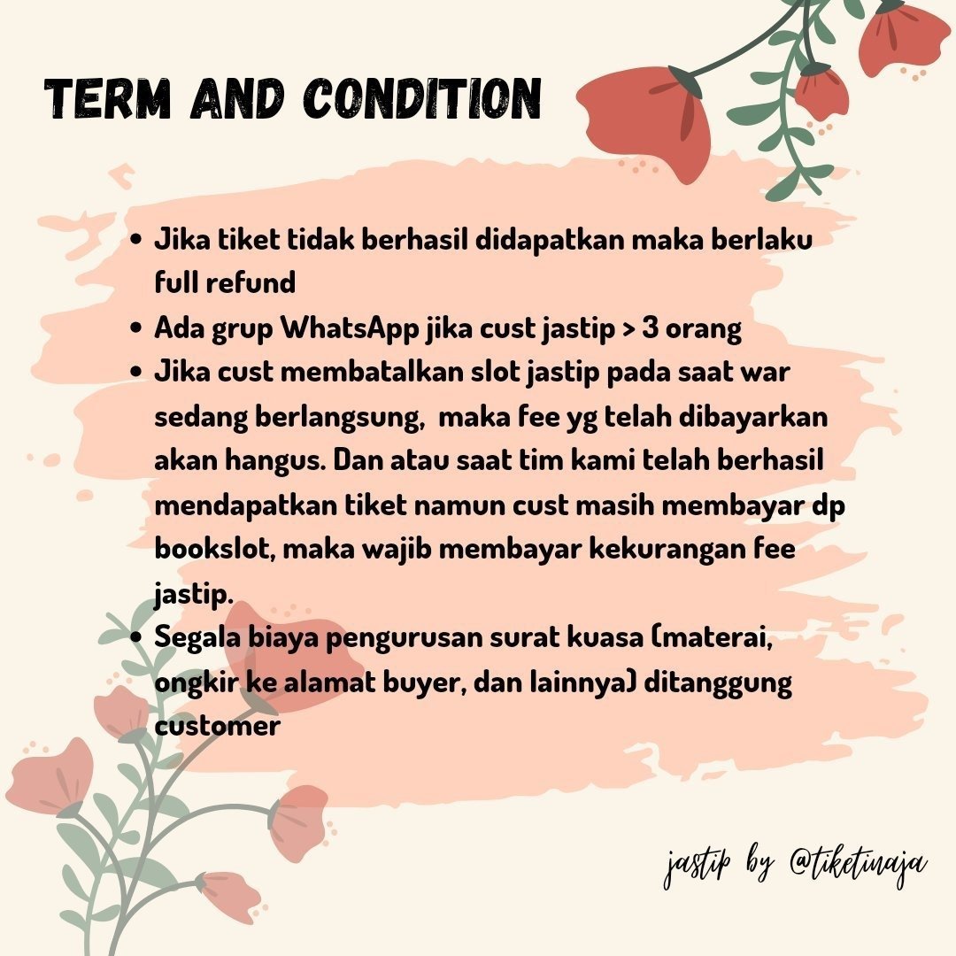 TiketinAja | Ticketing Service | Jastip Jaswar tweet media
