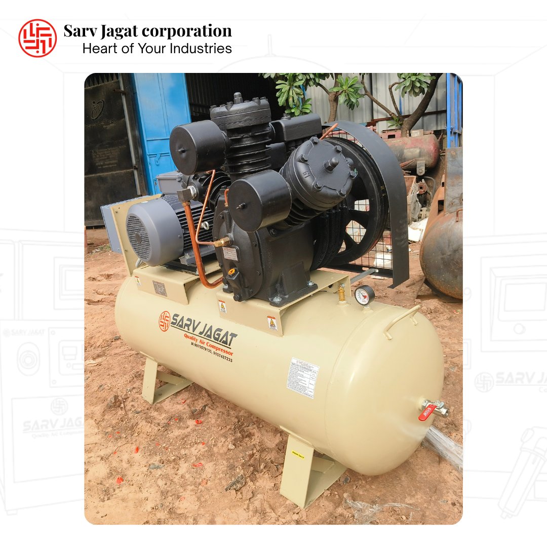 SarvJagat's tweet image. Not just a compressor—this supports your boiler.

SJ 15HP | 115T | Two-stage

Used in boiler systems for:
• Burner air (proper combustion)
• Pneumatic valves (control &amp;amp; safety)
• Instrument air (stable operation)
• Cleaning

#Boiler #CompressedAir #Manufacturing #SJ