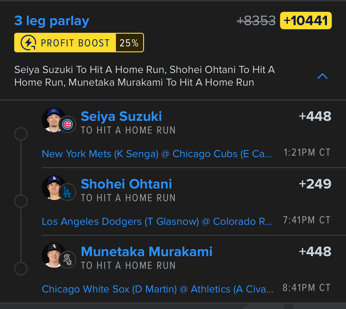 TroubleBets's tweet image. 強打者

🎏x🐐x🌼

#GamblingX #MLB #Parlays