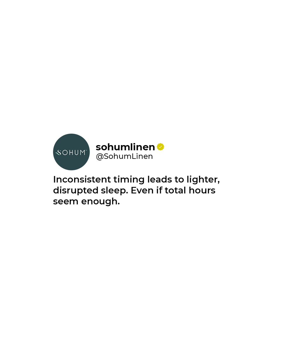 SohumLinen's tweet image. Sleep isn’t about hours, it’s about rhythm. Fix your timing, and let your surroundings ease you into deeper, more consistent rest with Sohum Linen! ✨

Shop now at sohumlinen.com 🛒

#fyp #bedding #quilts #linen #india