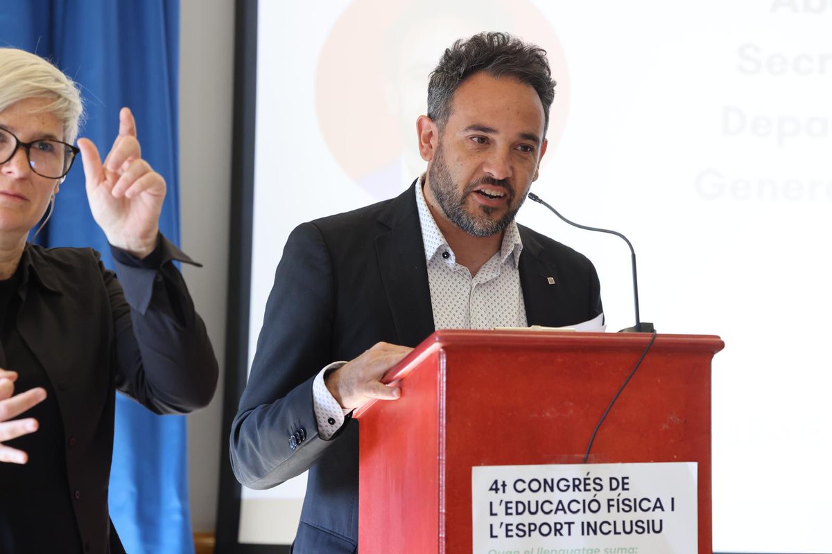 esportcat's tweet image. El secretari general @abelgama77 assisteix al 4t Congrés d’Educació Física i Esport Inclusiu, de la @FoundationOnat

Una jornada amb experts i esportistes per compartir coneixement i seguir avançant cap a un esport més inclusiu, accessible i per a tothom 🤗

#esportcat #Esport360