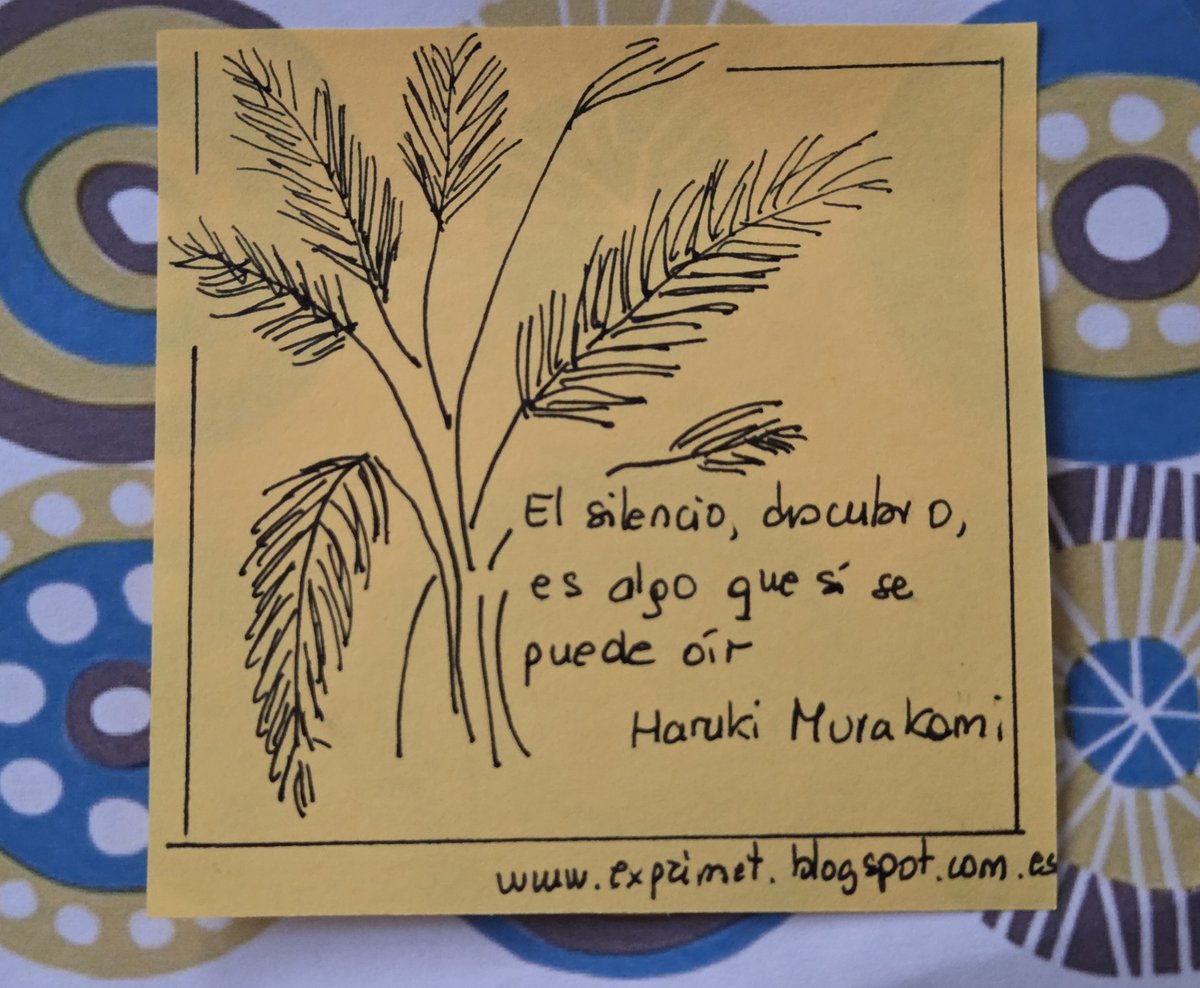 Exprimet's tweet photo. El silencio, descubro, es algo que sí se puede oír
Haruki #Murakami

Disfruta cada momento, descansa y cuídate mucho, todo un #feliz inde para ti... https://t.co/NH8KtF5gLu