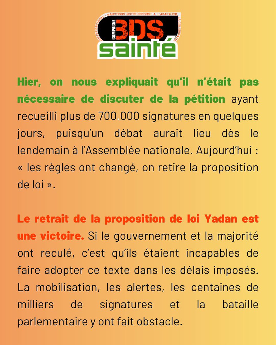 BDS422's tweet photo. Loi Yadan : une victoire à consolider, une lutte contre le racisme et le colonialisme à construire 👇🏽 https://t.co/SbbMYUHsrI