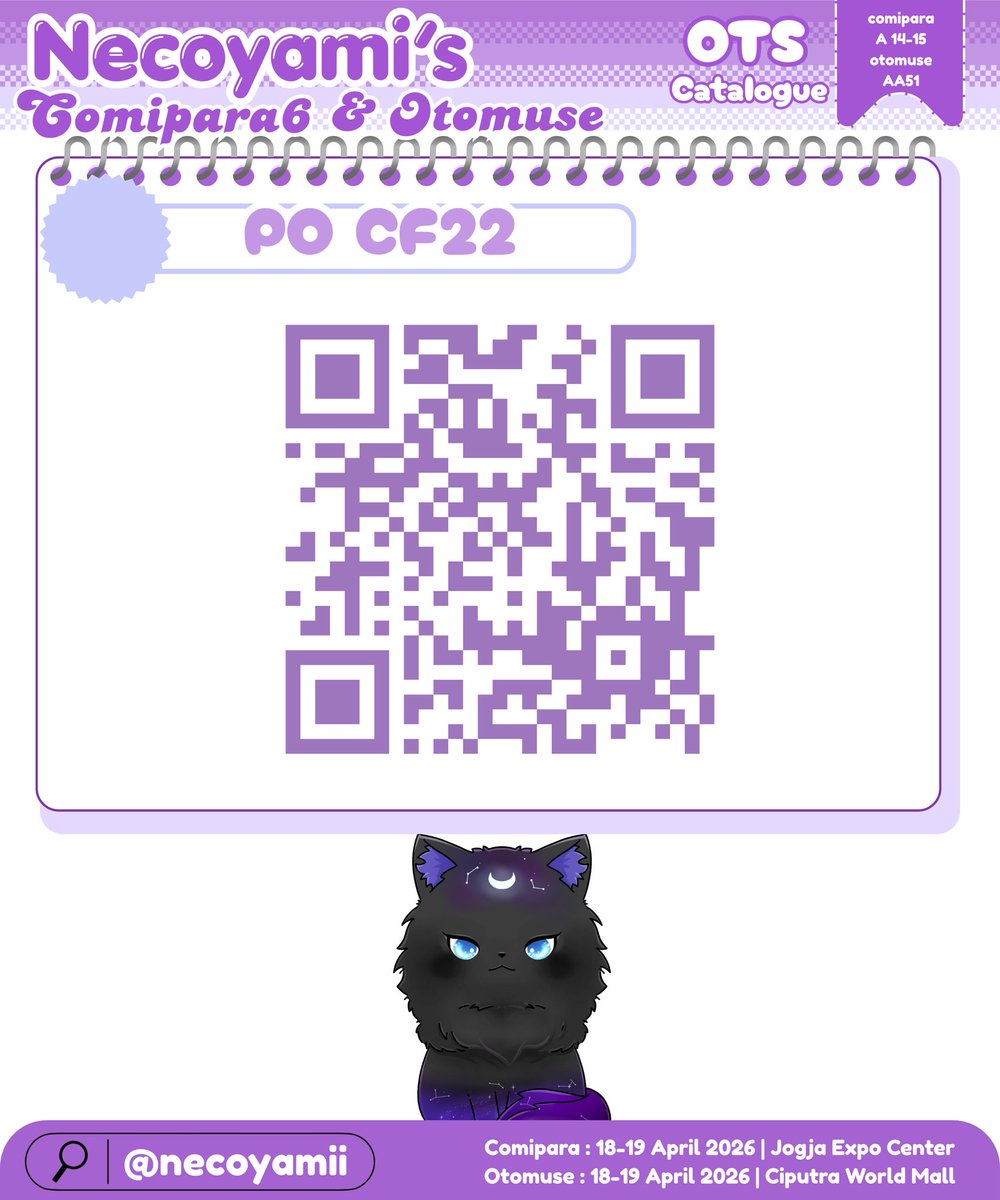 Necoyamii's tweet image. Kalau Stock habis bisa ikut PO CF22 ✨

#Comipara6 #comicparadise #Comipara6catalogue #Otomuse #OtomuseCatalogue