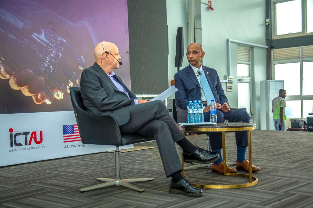 alexanderninsim's tweet photo. I attended a powerful conversation with global speaker Dr. Vivek Mohindra on Ai &amp; Uganda's digital future hosted by our partners  @ken_stober the CEO of @SimplifiNet &amp; @ICTAUg Thanks to @USEmbassyUganda for the support, together we strengthen our vision of digitalization. https://t.co/Nu2UN8Mh1k