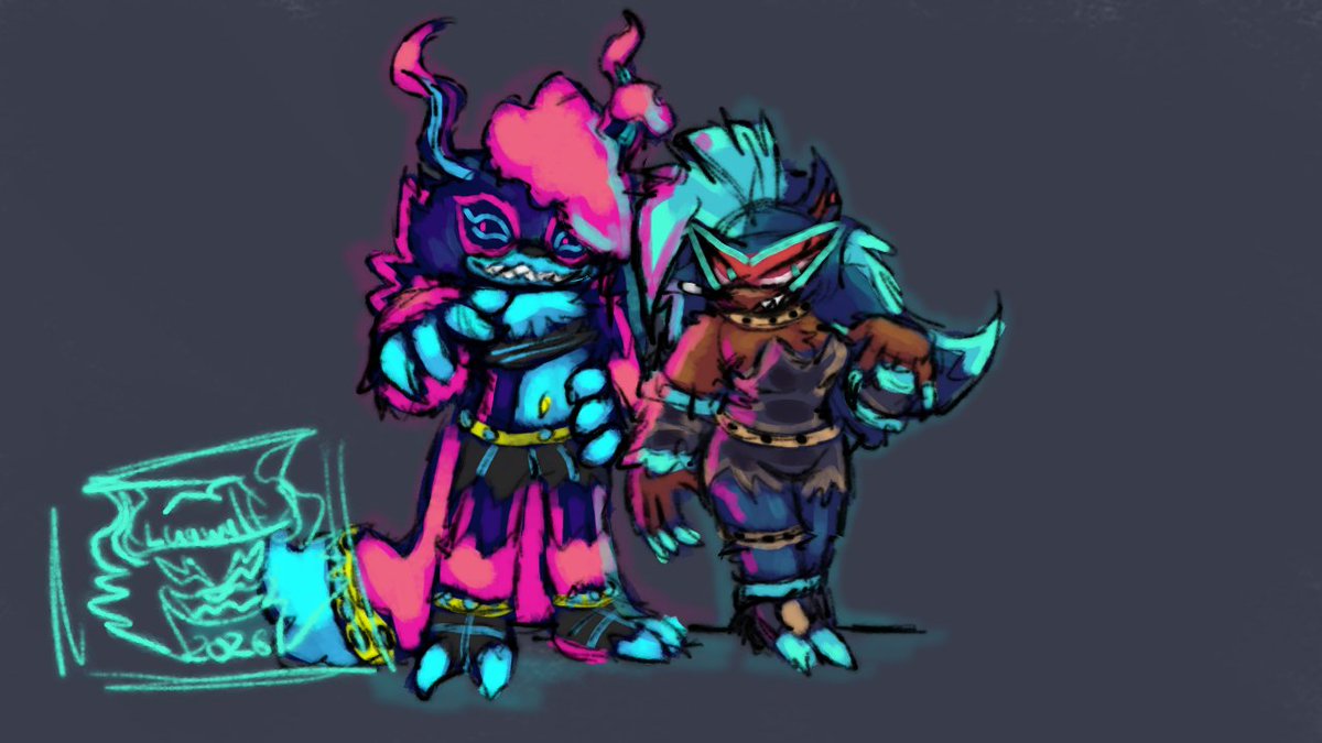 Just Had To Draw The Were Gals Together!!! (Oc next to lua be <a href="/sparkstarvt/">💫SparkStarVT | Sonic Vtuber | The Stardust Hero💫</a> )