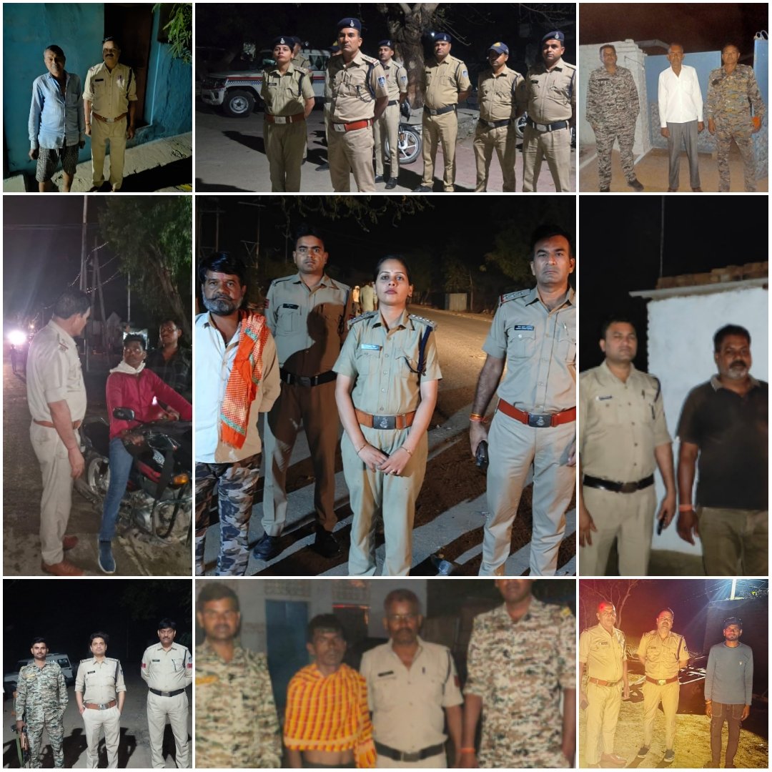 कॉम्बिंग गश्त के दौरान दतिया पुलिस की प्रभावी कार्यवाही।

✅ 11 स्थाई वारंटी गिरफ्तार और 94 गिरफ्तारी वारंट कराए तामील।

⏱️ मध्य रात्रि में 73 हिस्ट्रीशीटर बदमाश और 146 गुंडों की सप्राइज चेकिंग की गई।

#MPPolice
#DatiaPolice
#दतिया