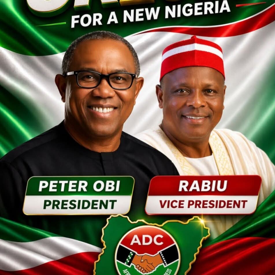 Imagine Peter Obi and Kwankwaso in one ticket for 2027 Presidential Election…

One bring the Southeast and South-South + Southwest energy, the other bring the entire Northern energy.

This combination go finish the ruling party and ensure landslide victory on election day?

ADC