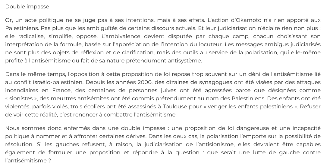 JackyCho8's tweet photo. Tribune de Jonas Pardo sur les conséquences désastreuses de la loi Yadan et de la polarisation face au besoin de clarification, de débat et de lutte réelle contre l'antisémitisme https://t.co/GRtK5CRS23