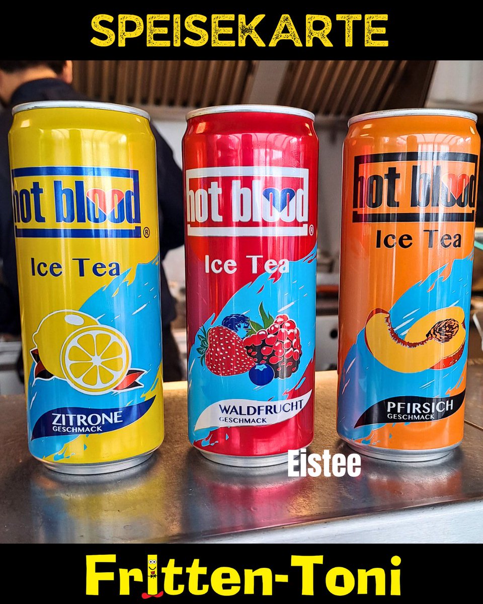 Fritten_Toni's tweet photo. Die Temperaturen steigen, und da bietet es sich an, einen Eistee zum Currywurst zu genießen.

Neu in unserem Sortiment: Waldfruchtgeschmack.

Wir sind heute wie immer von 10 bis 16 Uhr für Sie da!
Sie finden uns: An der Kreuzung Frankfurter Landstraße / Zimmersmühlenweg. https://t.co/ngyGILjHnm