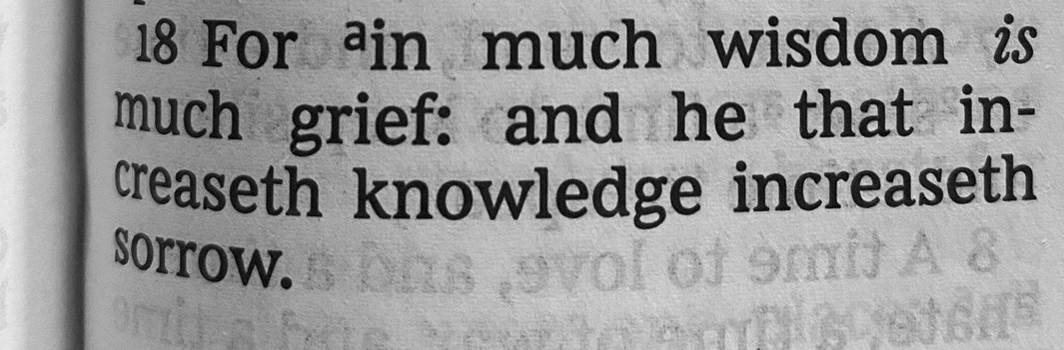accdntl's tweet photo. Ecclesiastes 1:18 https://t.co/QgOAZcE4CX