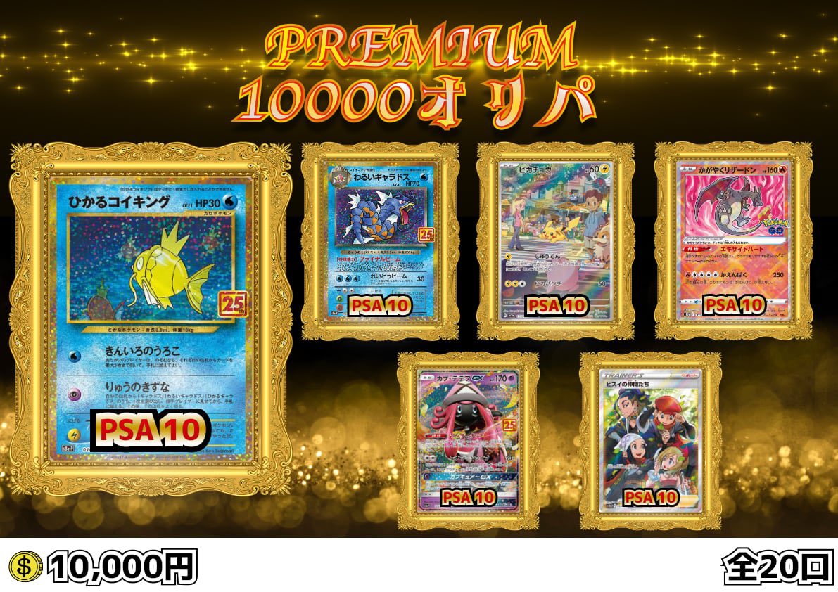 ひかるコイキング わるいギャラドス 25th PSA10 連番 PSA10ひかる