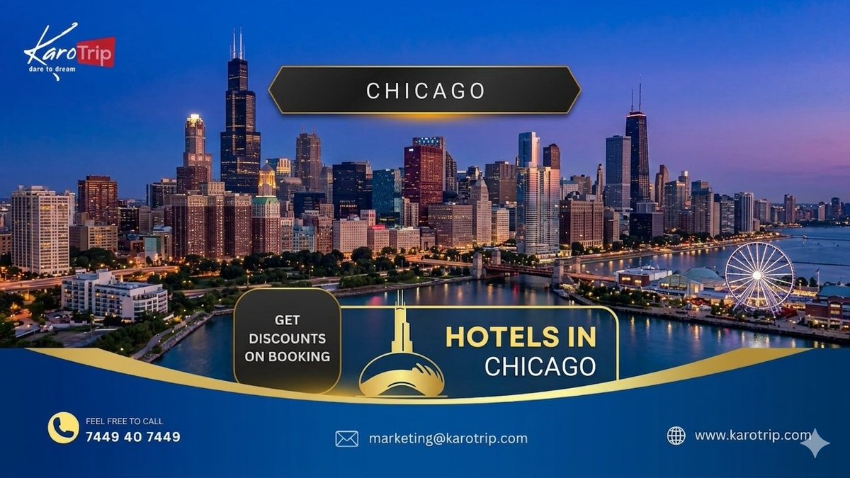 karotrip_niraj's tweet image. travelbookingguides.blogspot.com/2026/04/hotels… 

Book Now - Budget Hotels in Chicago 
karotrip.com/us/hotels-in-c…

#HotelsInChicago #ChicagoHotels #BudgetHotelsChicago #LuxuryHotelsChicago #ChicagoTravel #VisitChicago #ChicagoTourism #StayInChicago #ChicagoTrip