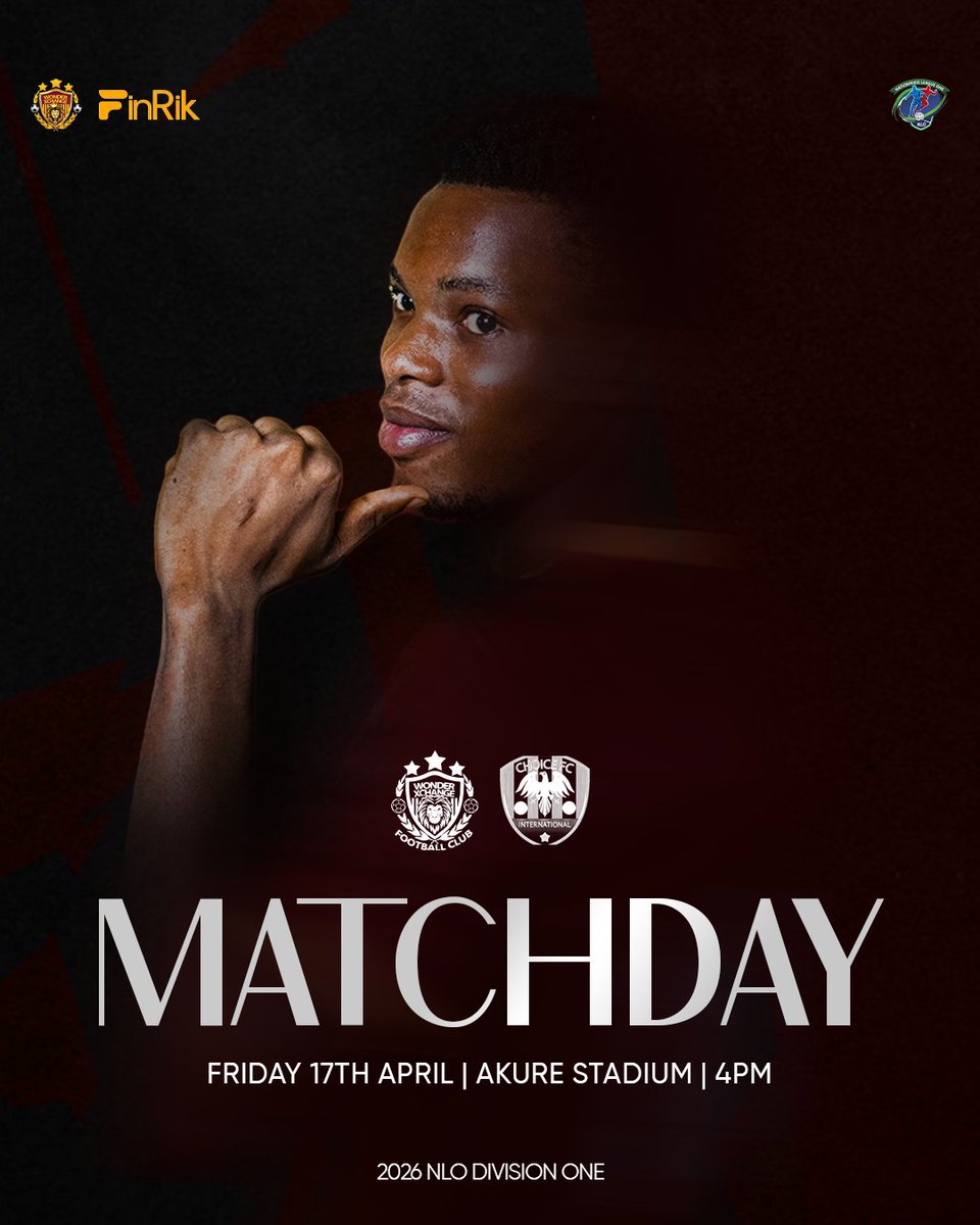 wonderxchangefc's tweet photo. First dance of the season ๐ฆ โ
๐ CHOICE FC
๐ AKURE TOWNSHIP STADIUM
๐ 4PM
Come on Lions ๐ช
#WXFC #NLO26 https://t.co/NFOxuUSCjZ