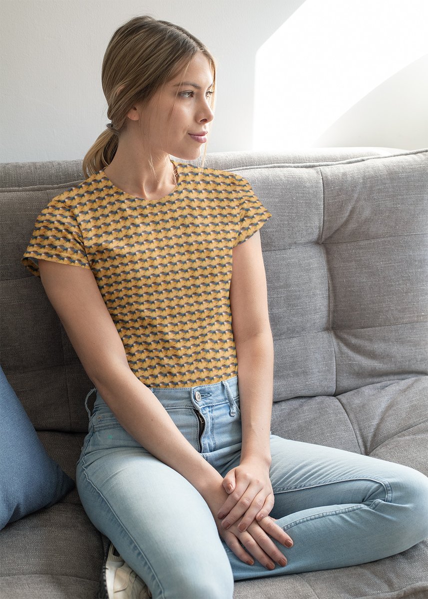 habatour20's tweet image. Stand out with this #alloverprintshirt featuring a bold, #woveninspired #abstractdesign in rich golden tones. A perfect blend of artistic expression and everyday style.
Available at : habatourcreations.threadless.com/designs/golden…
#alloverprintshirts #patternshirt #abstractfashion  #wearableart