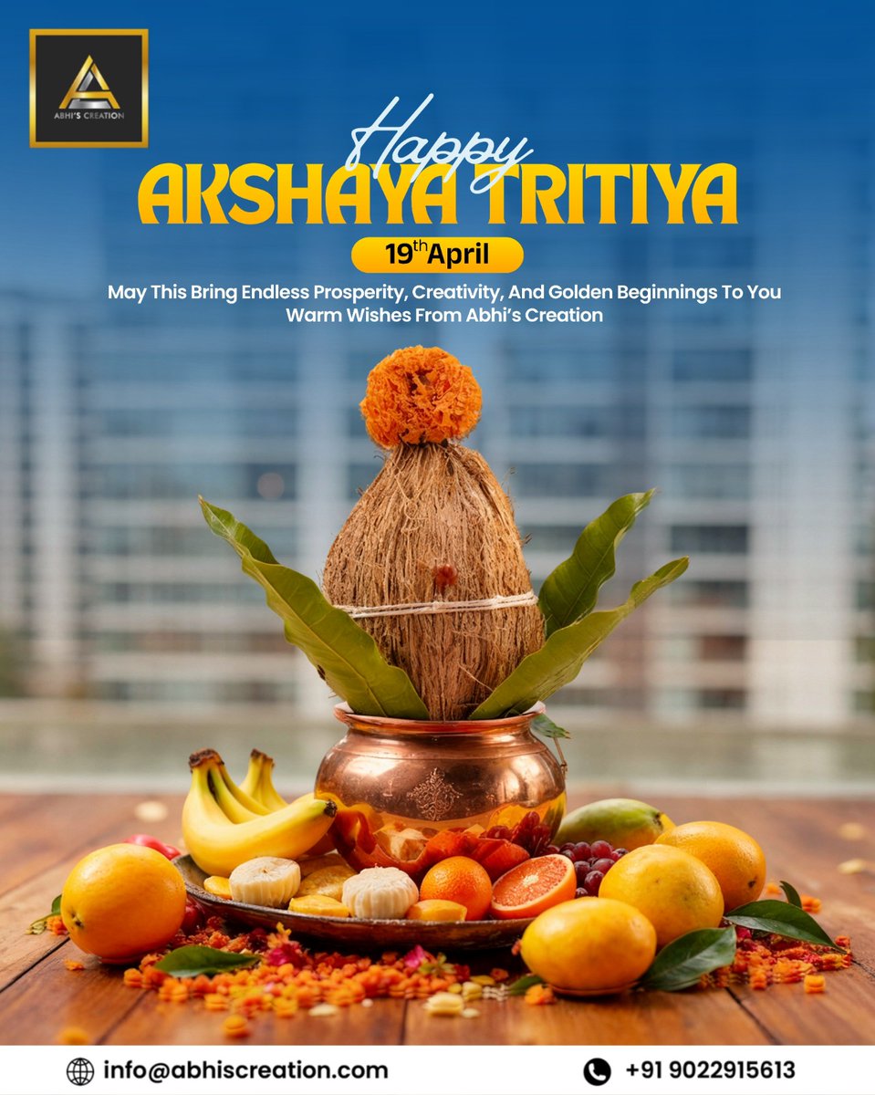 AbhisCreation3's tweet image. May this Akshay Tritiya fill your life with endless prosperity and golden opportunities. 
Best wishes from Abhi’s Creation

#akshaytritiya #3DRendering #ArchitecturalRendering #3DVisualization #InteriorDesign #RealEstateMarketing #ArchitecturalDesign