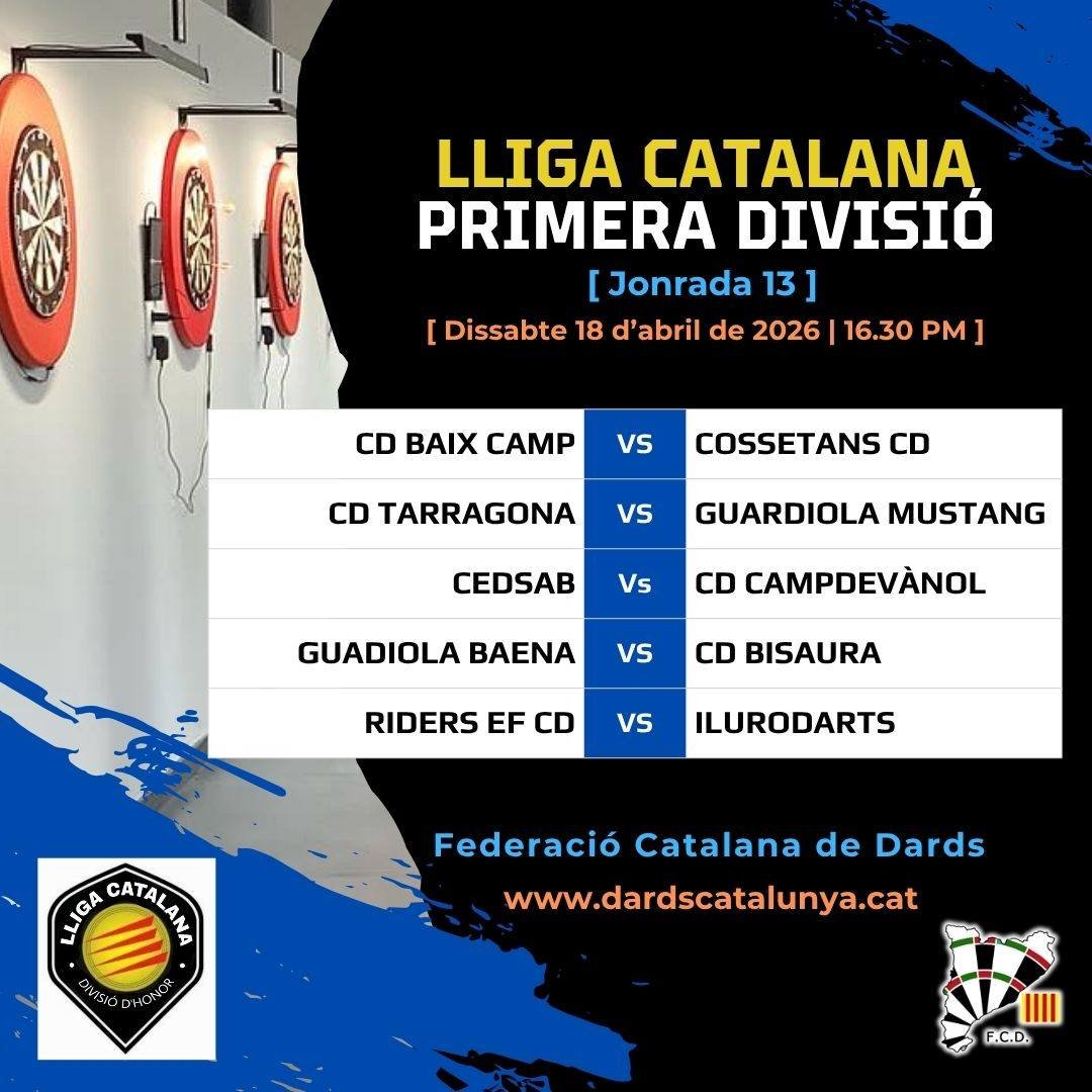 FCDards's tweet photo. PRIMERA DIVISIÓ
Partits del cap de setmana
#DARDS https://t.co/X2T1pY8PKw