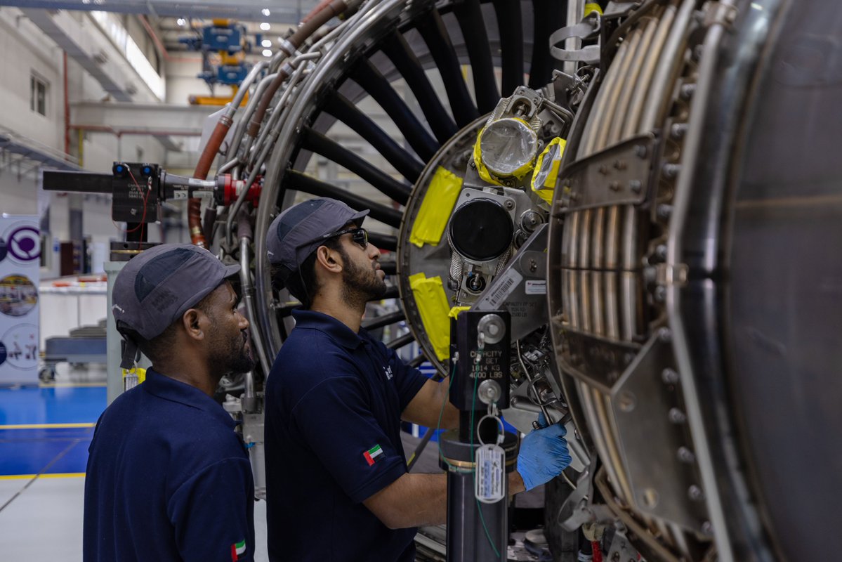 AVB_ME's tweet image. Sanad reported AED 7bn of revenue in 2025, up 41%, as engine inductions, customer wins, and long-term contracts accelerated across its MRO business.

Read more here: aviationbusinessme.com/news/sanad-pos…

#Aerospace #Aviation #MRO #AbuDhabi #Growth