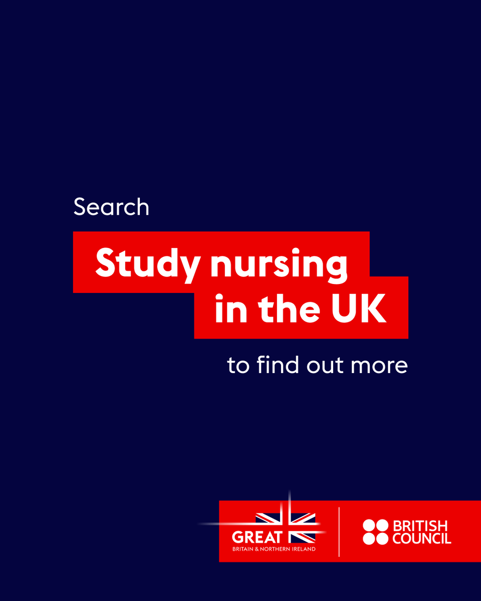 thBritish's tweet image. Do you want to study nursing? Choose to study in the UK and access world-class teaching and training, and learn in real-life settings.
Your future starts here – visit our website to find out more about studying nursing in the UK . 
ow.ly/XkI250YCOST
#StudyUK #Nursing
