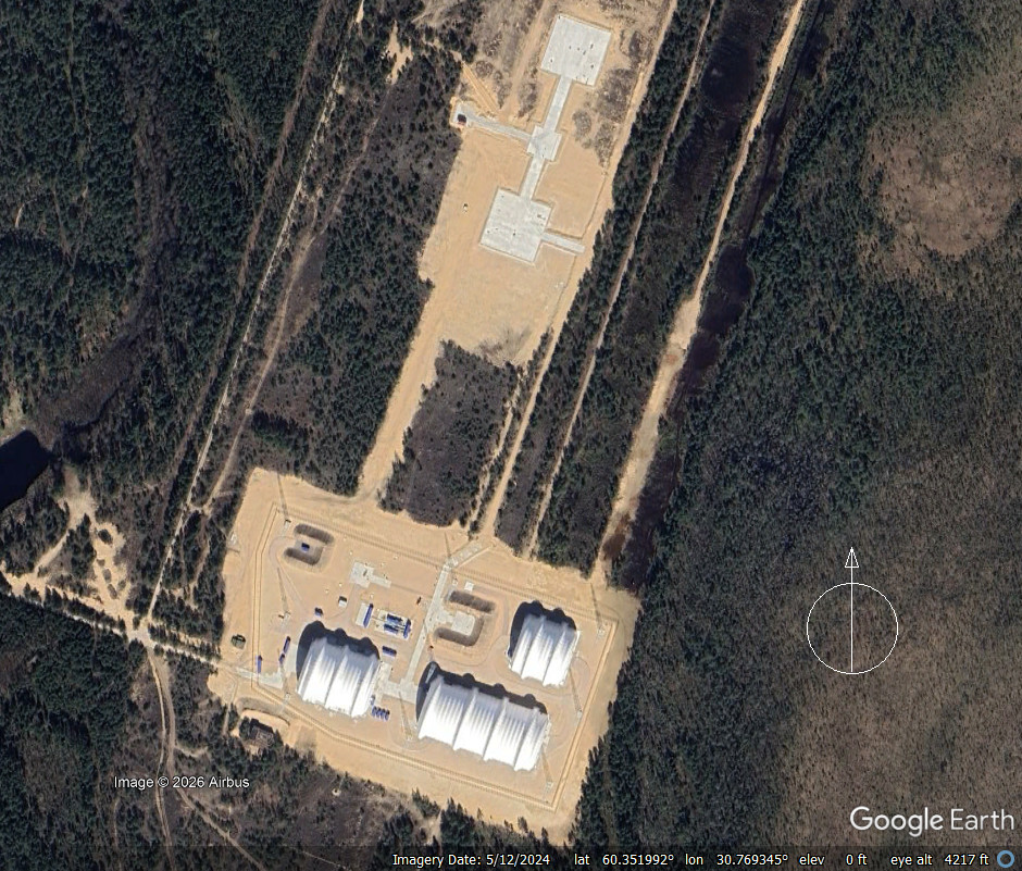 NOELreports's tweet image. Russia deploys three identical secret military bases across occupied Crimea, Lake Ladoga, and the White Sea, built between 2022-2024 on former nuclear, test, and training sites. Each features inflatable hangars, container clusters, and heavy security with no visible personnel or