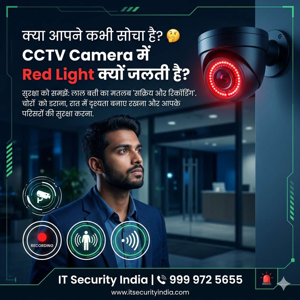 itsecurityindia's tweet image. क्या आपने कभी notice किया है CCTV Camera की 🔴 red light? 🤔
पर क्या आप जानते हैं ये जलती क्यों है?
IT Security India
📞 999 972 5655

#CCTV #SecurityCamera #DidYouKnow #TechFacts #HomeSecurity #OfficeSecurity #Surveillance #NightVision #IndiaTech #Gurgaon #ITSecurityIndia