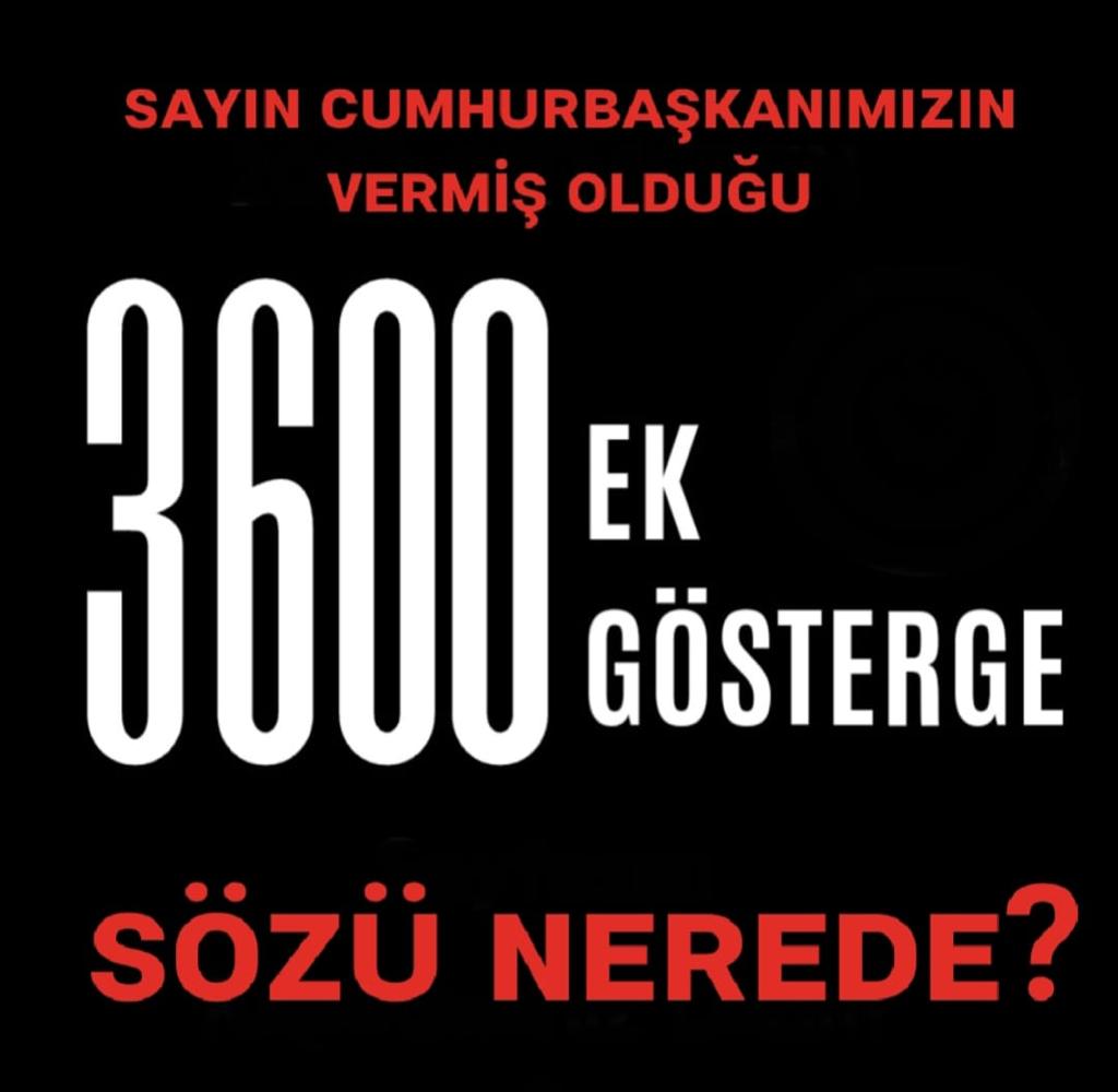 Kamuyu ayrıştıran 3600'ün kapsamını genişletip birinci dereceye gelen tüm memurlara verilecek diye Söz Verdiniz! Kapsam dışında bırakılan tek yönetici olan #TümKamuŞefleri verilen sözün artık tutulmasını bekliyor.3600 Şeflerin hakkıdır. Sayın <a href="/RTErdogan/">Recep Tayyip Erdoğan</a> <a href="/isikhanvedat/">Prof. Dr. Vedat Işıkhan</a> <a href="/memetsimsek/">Mehmet Simsek</a>