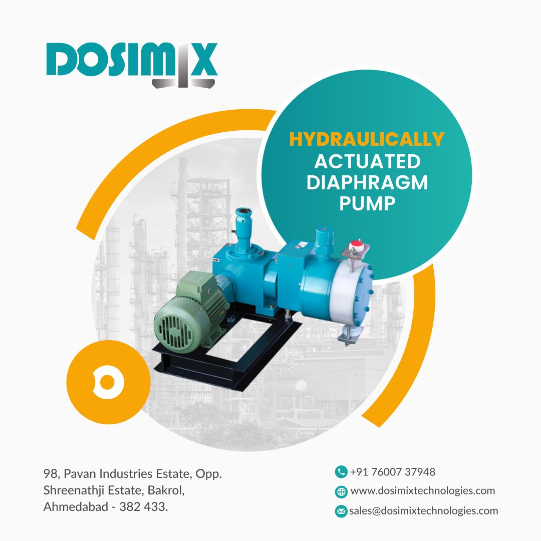 dosimixtech's tweet photo. Looking for a leak-proof &amp; high-performance dosing solution?
Our Hydraulically Actuated Diaphragm Pump delivers precision, durability &amp; safety for critical industries.

📍 Manufactured in Ahmedabad
📞 DM or call: +91 76007 37948

#DiaphragmPump #IndustrialPump #ChemicalHandling https://t.co/L1xHyCFUOq