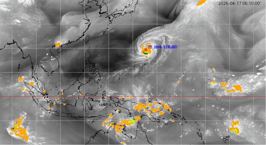 todayssatimage's tweet image. 1706 20.0N 145.8E TY 2604 SINLAKU
#typhoon #台風