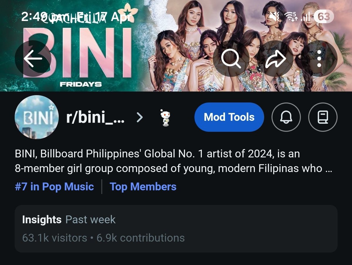 BINI Reddit tweet media