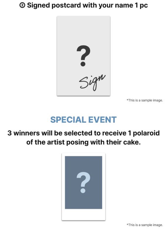 ช็อคกับอีเว้นท์ของซึงฮันมาก!!!!!!

- ซื้อบั้มได้การ์ด โคตรน่ารัก!!!
-สุ่มเมท 20 คนแต่งหน้าเค้กกับซึงฮัน (อ้ากกกกกก)
- แถมแจกลายเซ็นในโพลาลอยด์พร้อมเขียนชื่อให้ด้วย 20 คนที่ได้อีเว้นท์ (ทั้งแต่งหน้าเค้กทั้งได้ไซน์โพลาลอยด์😭)
- สุ่ม 3