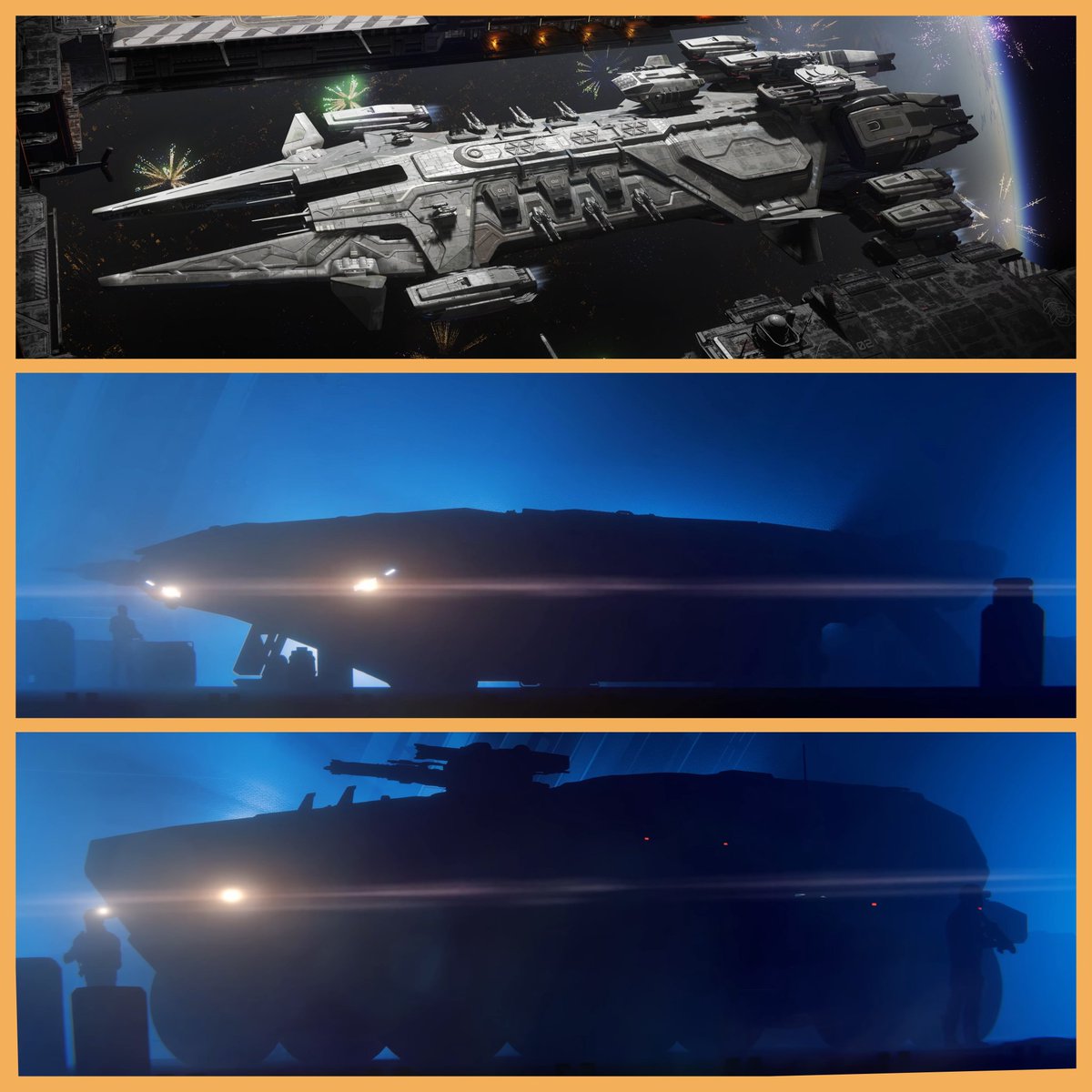 MrYourry's tweet image. My bet for #StarCitizen Invictus Launch Week 2956 :

🚀 The Aegis Javelin
🚀 Consolidated Outland Forge
🚀 Anvil Auxilia

#scifiart #VirtualPhotography
@RobertsSpaceInd @CloudImperium