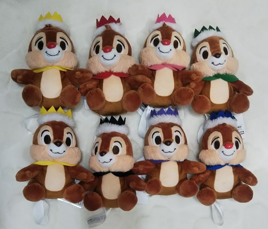 チップ&デール 王冠 ファンカラ マスコット チップとデール ファンカラ マスコット チップ&デール デール 青