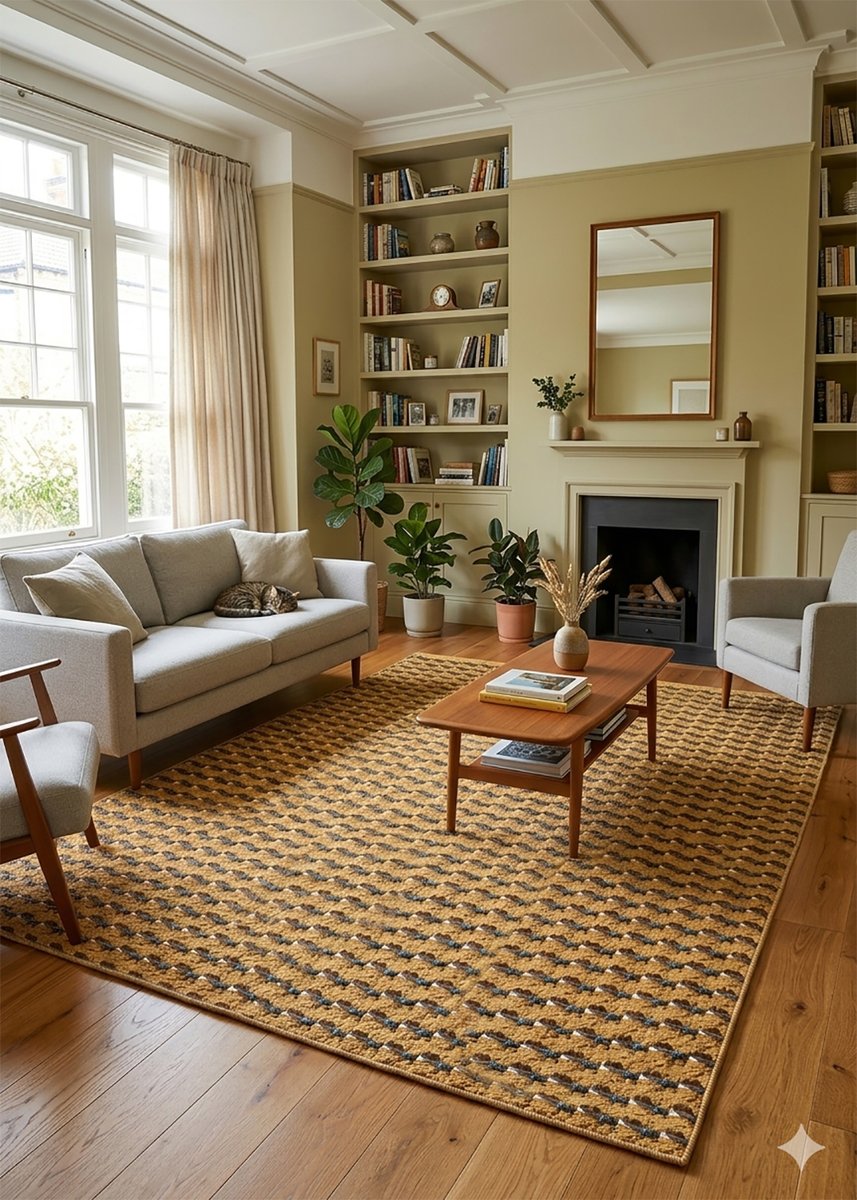 habatour20's tweet image. Anchor your space with this bold #rug featuring a textured abstract weave in golden hues. Perfect for adding warmth, depth, and a natural aesthetic to any modern or rustic interior.
Available at : habatourcreations.threadless.com/designs/golden…
#rugsforsale #earthtones #floordecor #abstractpattern