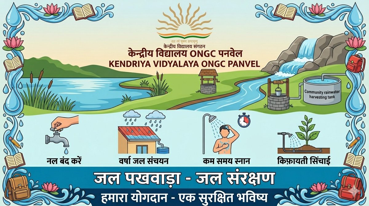 Celebrating Jal Pakhwada in Kendriya Vidyalaya ONGC Panvel 

<a href="/KVS_HQ/">Kendriya Vidyalaya Sangathan</a> <a href="/KvsMumbai/">KVS RO Mumbai</a>